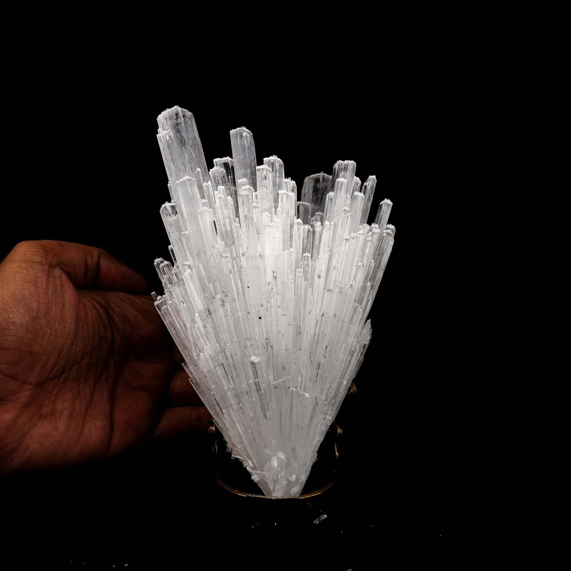 Scolecite Sprays Natural Mineral Specimen # B 5197  https://www.superbminerals.us/products/scolecite-sprays-natural-mineral-specimen-b-5197  Features: Recent discoveries in Nashik have yielded some spectacular intergrown jackstraw sprays of glassy, iridescent, clear to translucent scolecite prism. STUNNING. The stunning crystals extend in every direction. Primary Mineral(s): Scolecite Secondary Mineral(s): N/AMatrix: N/A 7 Inch x 5 InchWeight : 448