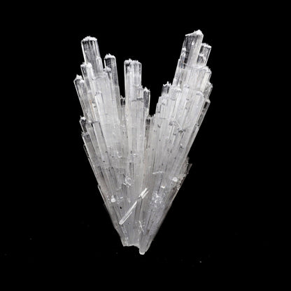 Scolecite Sprays Natural Mineral Specimen # B 5283  https://www.superbminerals.us/products/scolecite-sprays-natural-mineral-specimen-b-5283  Features: Scolecite forms in clusters of sharp, prismatic, “needle-like” points, which often radiate outward from a source, or, alternatively, criss-cross with each other to form sculptures that are truly a natural art form. Scolecite is mainly found in India, although there are also deposits of white scolecite