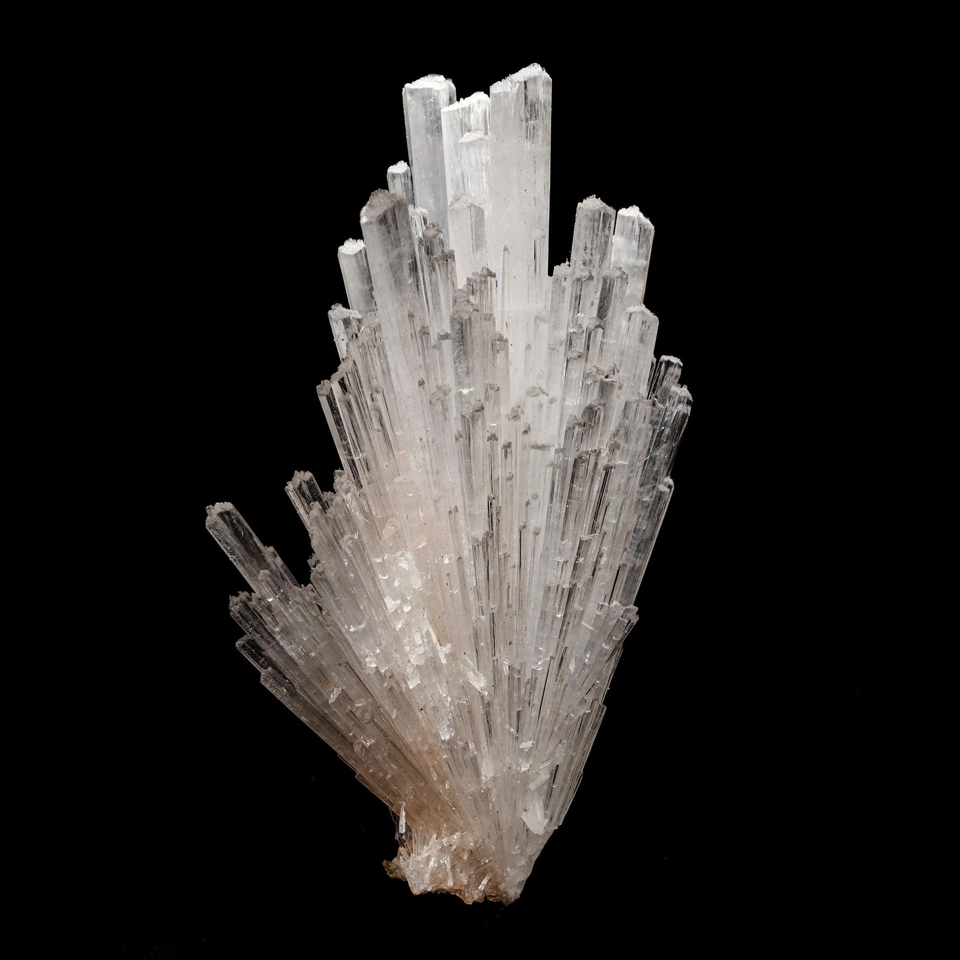 Scolecite Sprays Natural Mineral Specimen # B 5292  https://www.superbminerals.us/products/scolecite-sprays-natural-mineral-specimen-b-5292  Features: Scolecite forms in clusters of sharp, prismatic, “needle-like” points, which often radiate outward from a source, or, alternatively, criss-cross with each other to form sculptures that are truly a natural art form. Scolecite is mainly found in India, although there are also deposits of white scolecite 