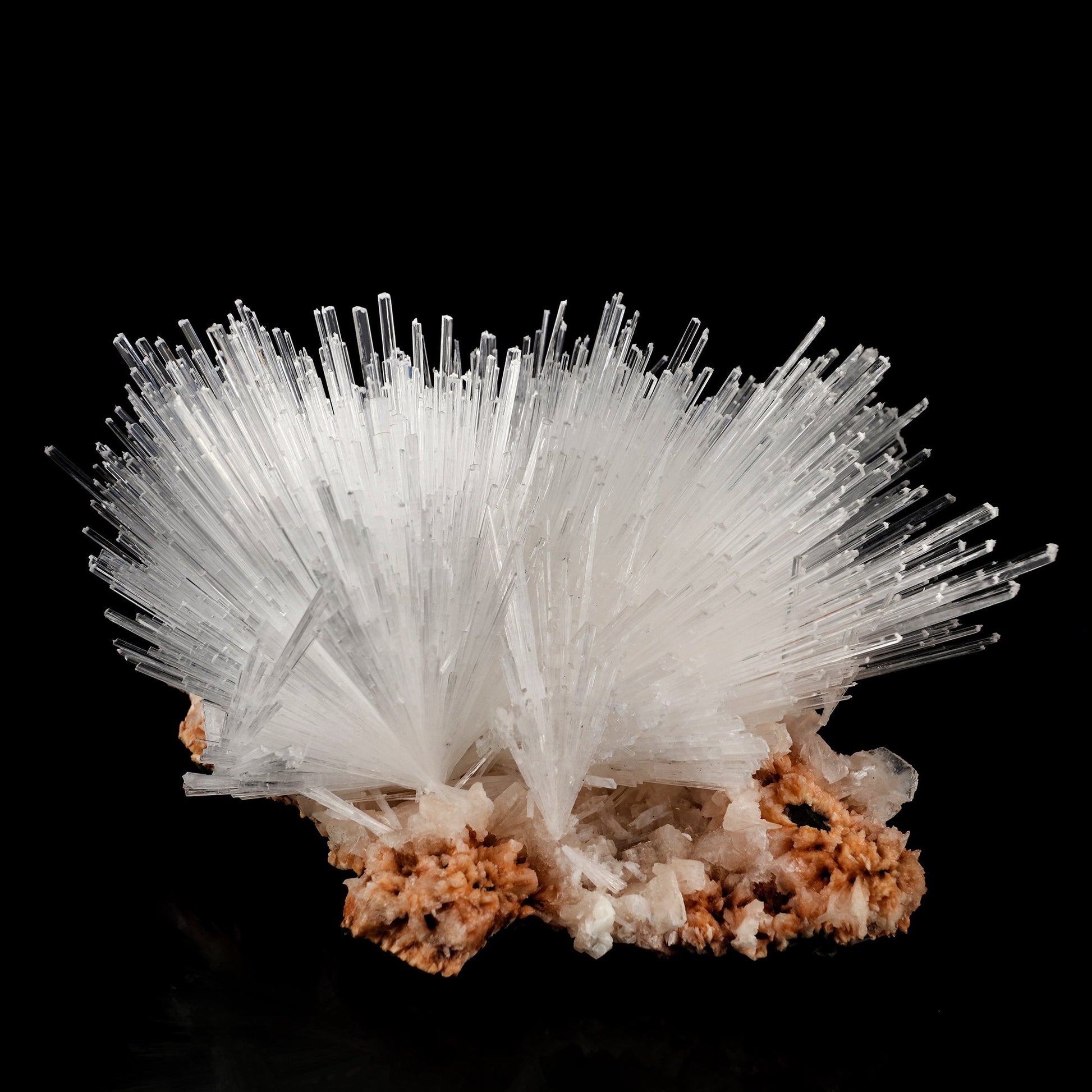 Scolecite Sprays on Heulandite Natural Mineral Specimen # B 6080 Scolecite Superb Minerals 