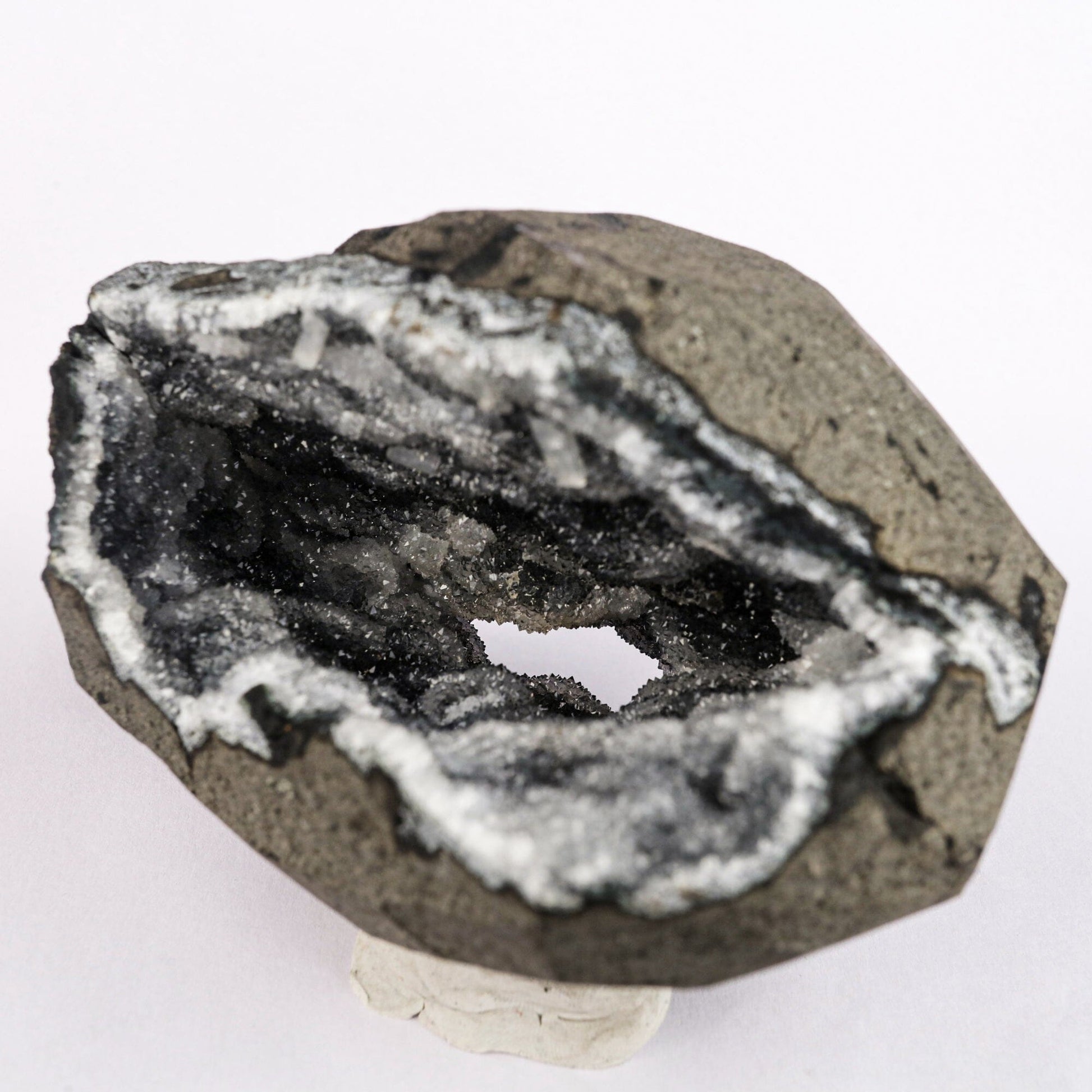 Sparkling Chalcedony Geode Natural Mineral Specimen # B 6561 Goosecreekite Superb Minerals 
