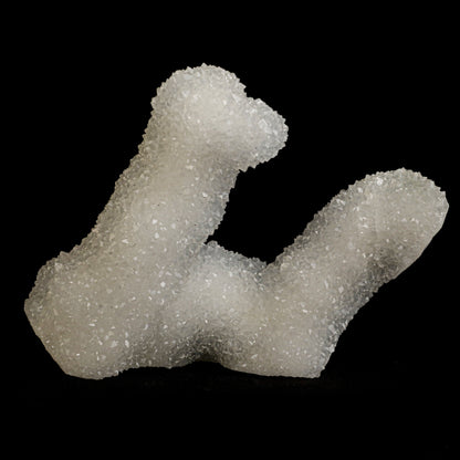 Sparkling MM Quartz Coral Formation Natural Mineral Specimen # B 5024  https://www.superbminerals.us/products/sparkling-mm-quartz-coral-formation-natural-mineral-specimen-b-5024  Features:&nbsp;The specimen is made up of drusy milky Quartz that has pseudomorphed following scalenohedral Calcite crystals.The item is crystallised nearly all the way around, with no matrix and only a few small points of attachment, and is thus on the verge of becoming a complete "floater."