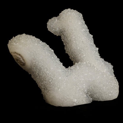 Sparkling MM Quartz Coral Formation Natural Mineral Specimen # B 5024  https://www.superbminerals.us/products/sparkling-mm-quartz-coral-formation-natural-mineral-specimen-b-5024  Features:&nbsp;The specimen is made up of drusy milky Quartz that has pseudomorphed following scalenohedral Calcite crystals.The item is crystallised nearly all the way around, with no matrix and only a few small points of attachment, and is thus on the verge of becoming a complete "floater."