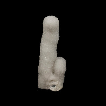 Sprakling MM Quartz Stalactite Natural Mineral Specimen # B 5236  https://www.superbminerals.us/products/sprakling-mm-quartz-stalactite-natural-mineral-specimen-b-5236  Features: It is encrusted with bright white, microcrystalline Quartz crystals inside a glossy, lustrous covering of Apophyllite crystals. The lustre, colour, and crystal formation are all impressive. In good condition, it is an impressive and attractive specimen. Primary Mineral(s): MM Quartz
