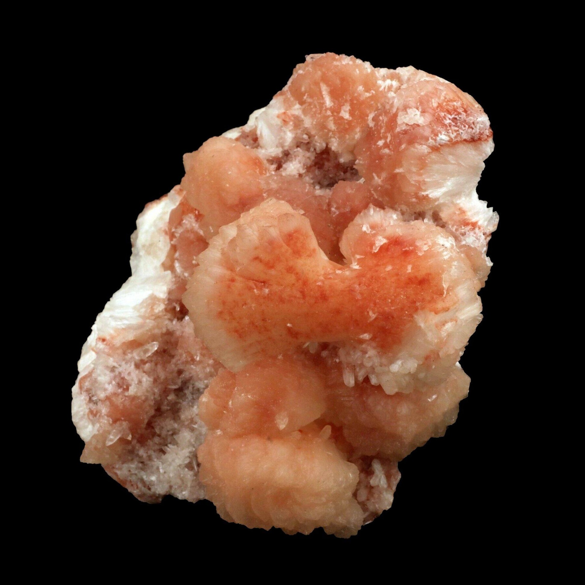 Stilbite Bow Shape Pink crystal Natural Mineral Specimen # B 2892  https://www.superbminerals.us/products/stilbite-bow-shape-pink-crystal-natural-mineral-specimen-b-2892  Features:It features a large aggregate of numerous “bowtie” shaped, translucent and lustrous pink/oramge colored Stilbite crystals. The color of this Stilbite is not exactly the atypical salmon color, but as mentioned, it has a slight pink,orange hue to it that makes it a bit more unique. Primary Mineral(s): Stilbite