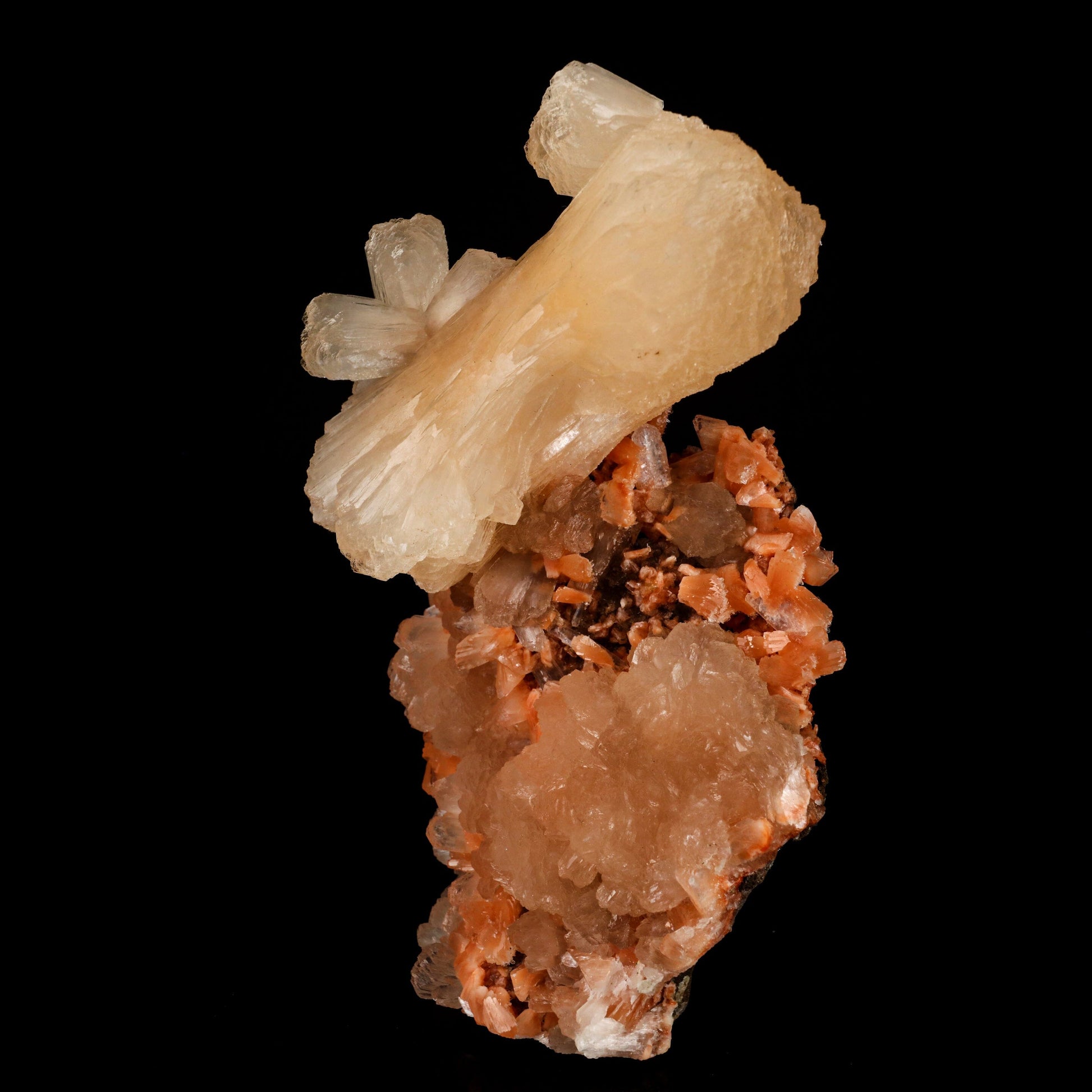 Stilbite 'Bow-Tie' on Heulandite Natural Mineral Specimen # B 6459 Stilbite Superb Minerals 