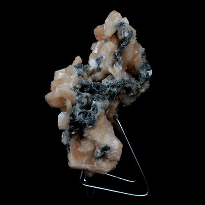 Stilbite Crystals on Chalcedony Big Cluster Natural Mineral Specimen #…  https://www.superbminerals.us/products/stilbite-crystals-on-chalcedony-big-cluster-natural-mineral-specimen-b-3996  Features A large sized pink tinged transparent chalcedony standing on top of a open vug like specimen with rich salmon colored Stilbites and other smaller sized pink Stilbite. The vug is very aesthetically cut and is high in luster and beauty. Primary Mineral(s):&nbsp; Stilbite