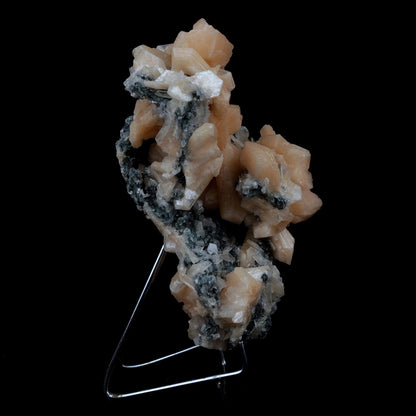Stilbite Crystals on Chalcedony Big Cluster Natural Mineral Specimen #…  https://www.superbminerals.us/products/stilbite-crystals-on-chalcedony-big-cluster-natural-mineral-specimen-b-3996  Features A large sized pink tinged transparent chalcedony standing on top of a open vug like specimen with rich salmon colored Stilbites and other smaller sized pink Stilbite. The vug is very aesthetically cut and is high in luster and beauty. Primary Mineral(s):&nbsp; Stilbite
