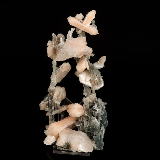 Stilbite Crystals on Chalcedony Coral Formation Natural Mineral Specimen # B 6571 Chalcedony Superb Minerals 