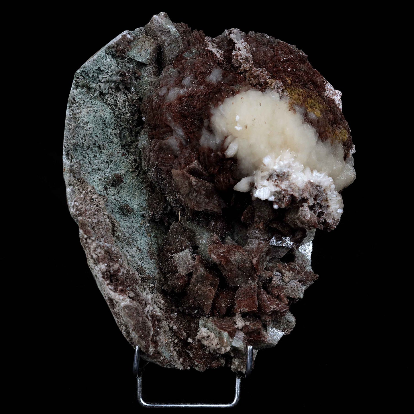Stilbite Fuse with Marshy Green Heulandite Natural Mineral Specimen #…  https://www.superbminerals.us/products/stilbite-fuse-with-marshy-green-heulandite-natural-mineral-specimen-b-4653  Features: It has become a standard to include Heulandite in a Chalcedony collection, and this tiny crystal is extremely attractive in and of itself. The specimen is dominated by a large number of dazzling crystals with outstanding luster, good translucence, and a pleasant sea-green hue. Stilbite