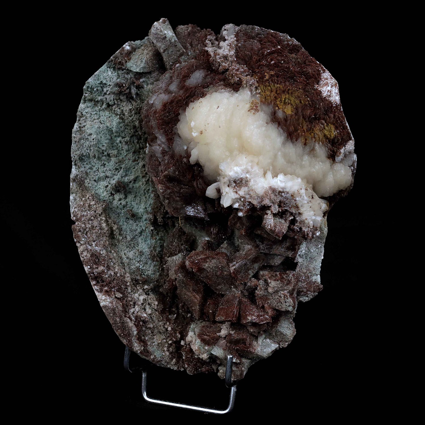 Stilbite Fuse with Marshy Green Heulandite Natural Mineral Specimen #…  https://www.superbminerals.us/products/stilbite-fuse-with-marshy-green-heulandite-natural-mineral-specimen-b-4653  Features: It has become a standard to include Heulandite in a Chalcedony collection, and this tiny crystal is extremely attractive in and of itself. The specimen is dominated by a large number of dazzling crystals with outstanding luster, good translucence, and a pleasant sea-green hue. Stilbite