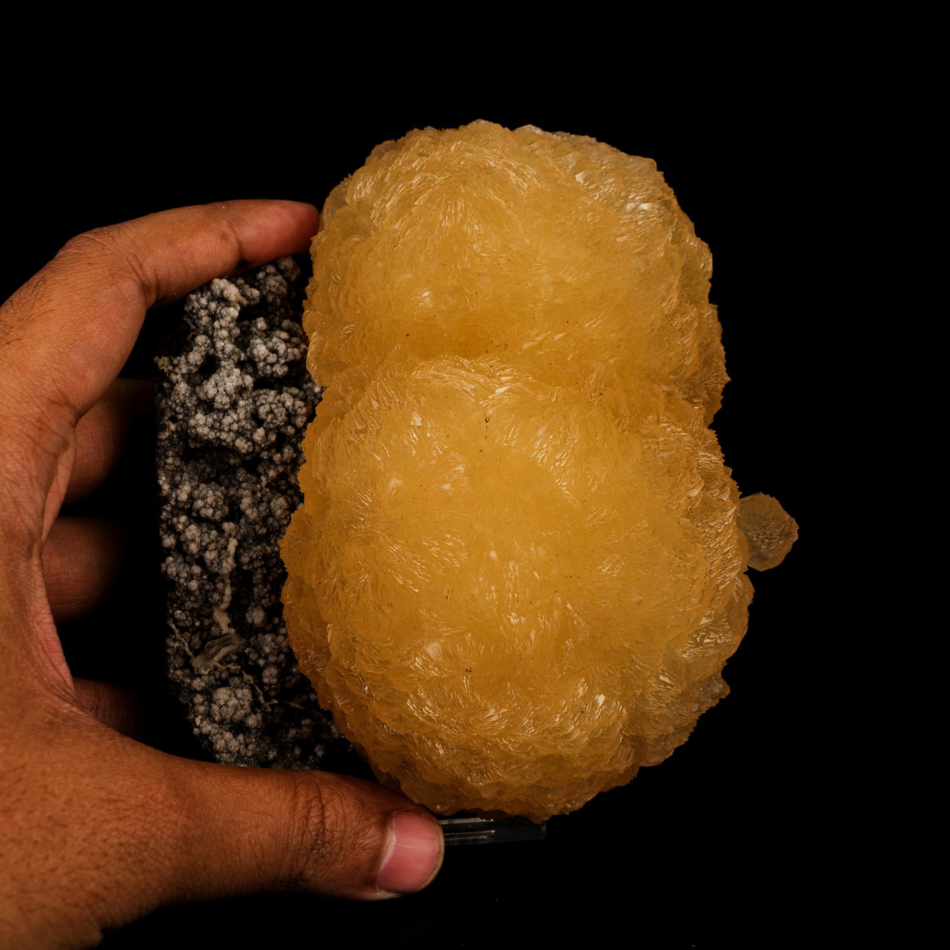 Stilbite on Chalcedony Natural Mineral Specimen # B 6205 Stilbite Superb Minerals 