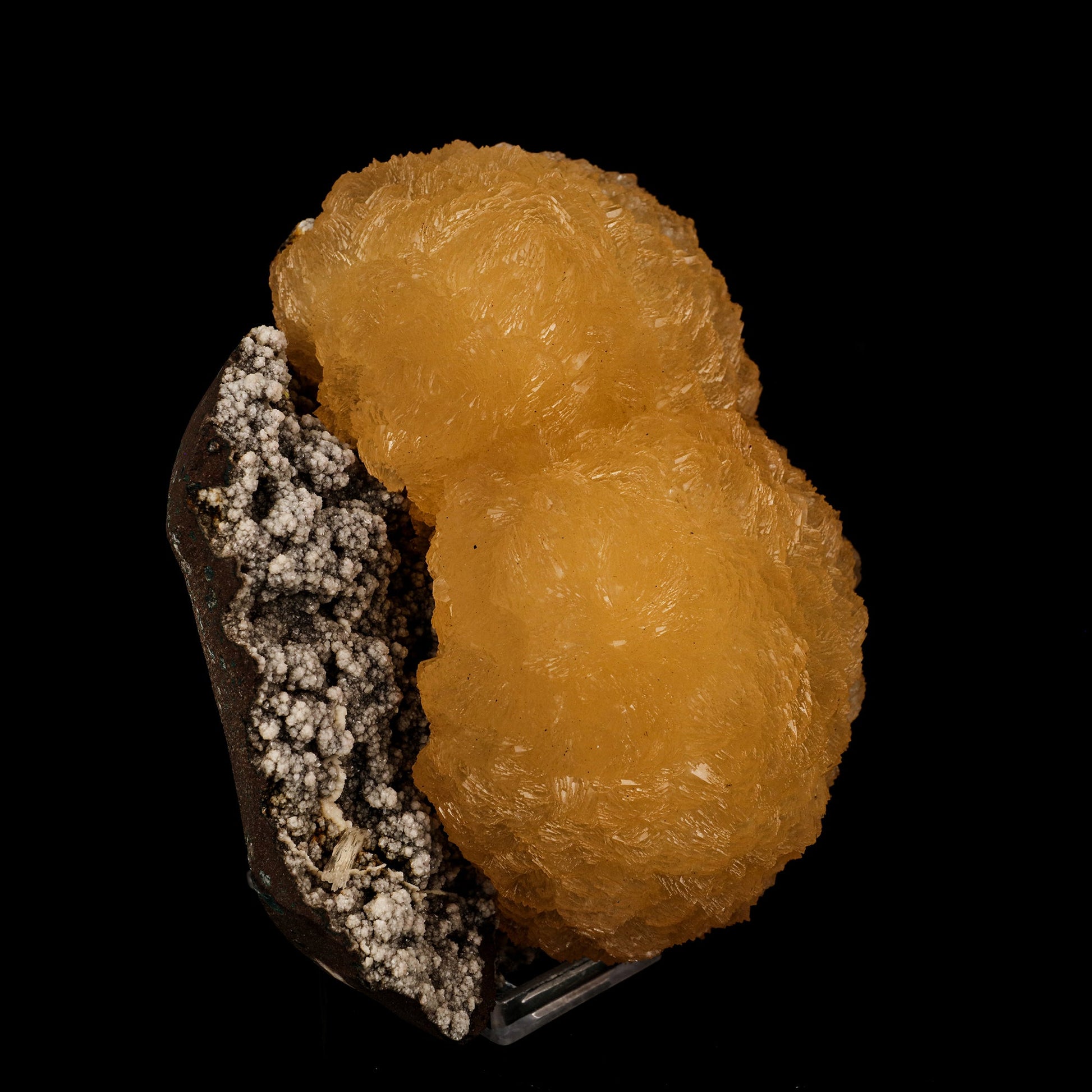 Stilbite on Chalcedony Natural Mineral Specimen # B 6205 Stilbite Superb Minerals 