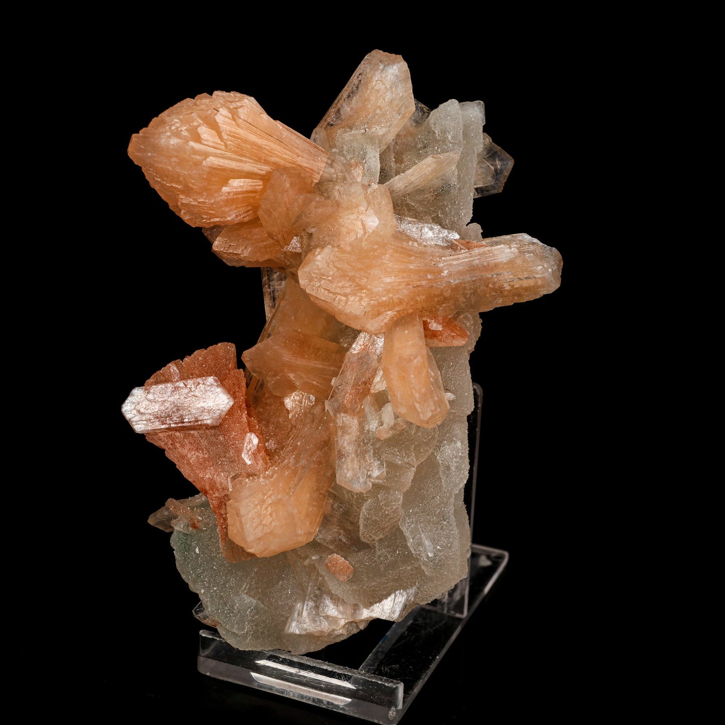 Stilbite on Chalcedony Natural Mineral Specimen # B 6230 Calcite Superb Minerals 