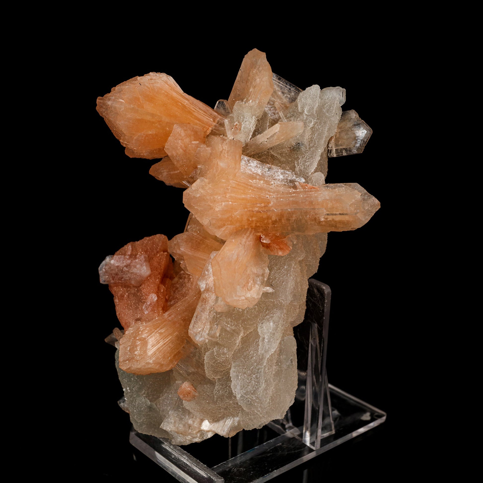 Stilbite on Chalcedony Natural Mineral Specimen # B 6230 Calcite Superb Minerals 