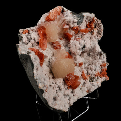 Stilbite with Heulandite on Chalcedony Natural Mineral Specimen # B 5485 Stilbite Superb Minerals 