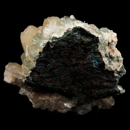 Stilbite with Scoecite Spray Apophyllite Natural Mineral Specimen # B…  https://www.superbminerals.us/products/stilbite-with-scoecite-spray-apophyllite-natural-mineral-specimen-b-5232  Features: A very aesthetic combination piece featuring numerous large, lustrous green modified cubes on a dark-brown matrix hosting numerous acicular sprays of colorless to white, satiny Scolecite. Primary Mineral(s): StilbiteSecondary Mineral(s): Apophyllite, ScoleciteMatrix: N/A 7 Inch x 6 InchWeight : 1410
