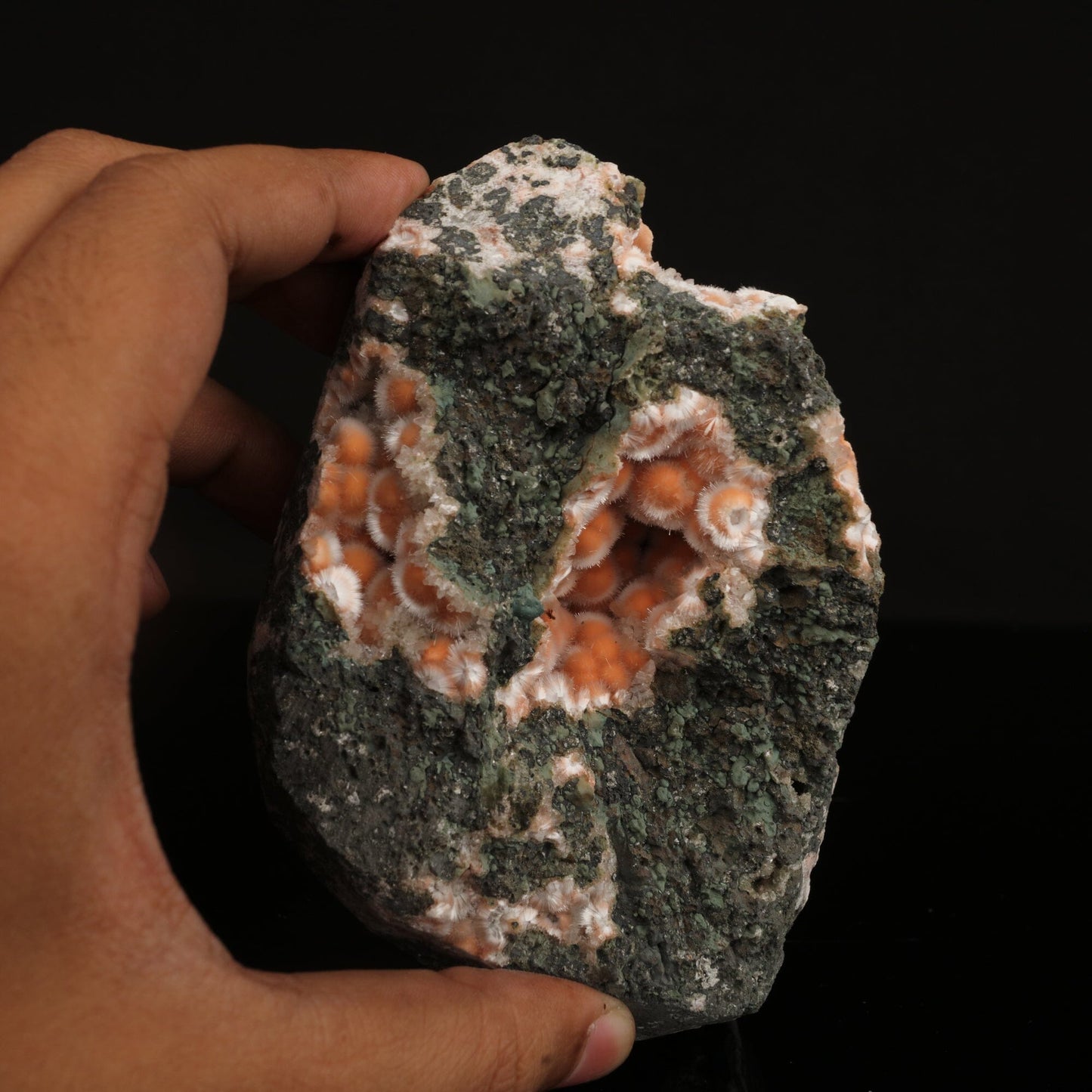 Thomsonite Orange Rare Find Natural Mineral Specimen # B 6631 Thomsonite Superb Minerals 