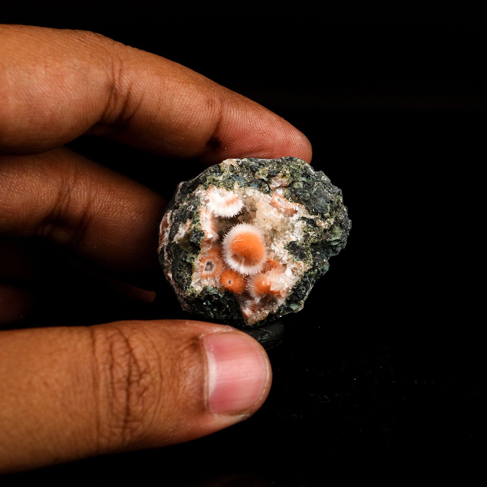 Thomsonite Orange Rare, Free Standing Natural Mineral Specimen # B 6682 Thomsonite Superb Minerals 