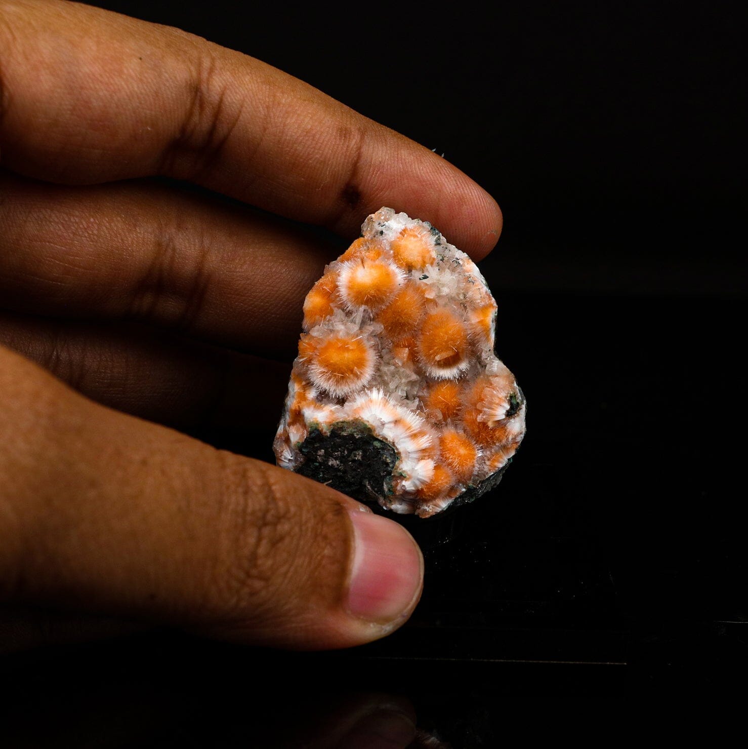 Thomsonite Orange Rare, Free Standing Natural Mineral Specimen # B 6701 Thomsonite Superb Minerals 