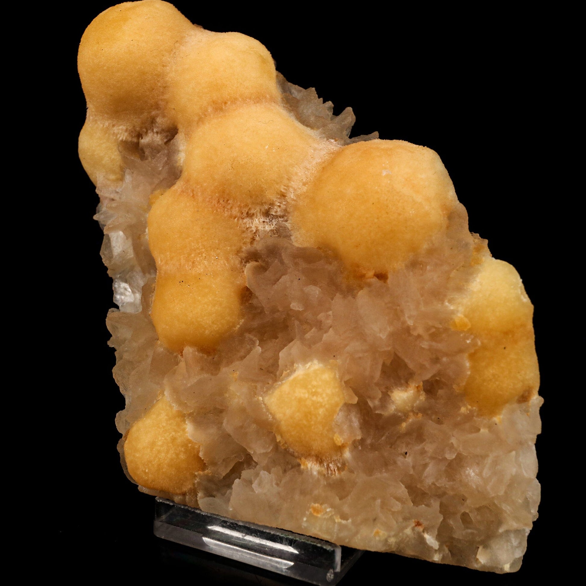 Thomsonite Yellow Color Rare with Stilbite Find Natural Mineral Specimen # B 6428 Thomsonite Superb Minerals 