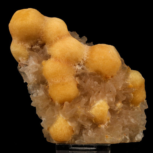 Thomsonite Yellow Color Rare with Stilbite Find Natural Mineral Specimen # B 6428 Thomsonite Superb Minerals 