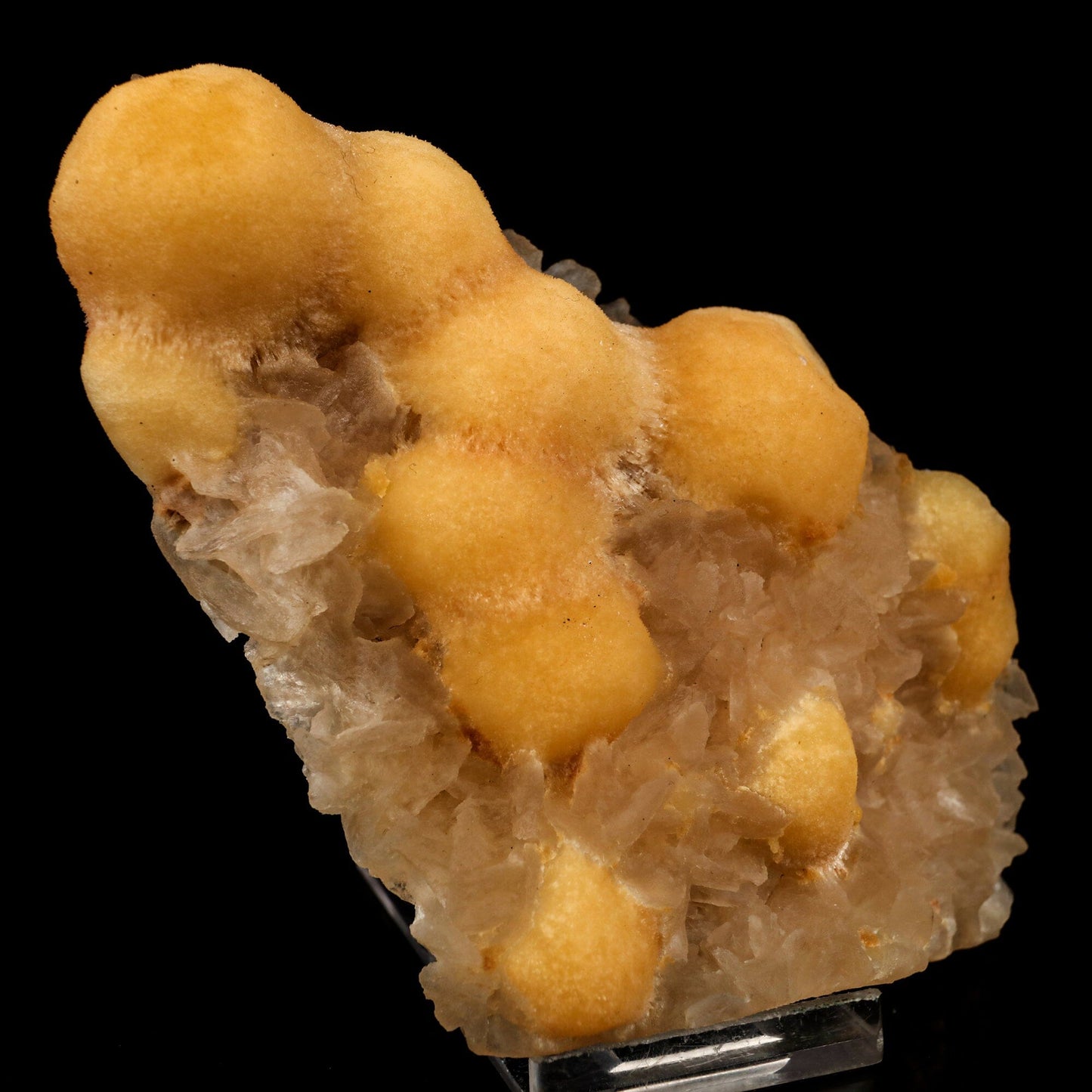 Thomsonite Yellow Color Rare with Stilbite Find Natural Mineral Specimen # B 6428 Thomsonite Superb Minerals 