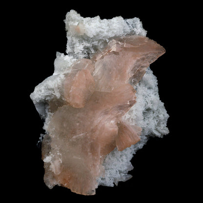 Translucent Heulandite on Chalcedony Natural Mineral Specimen # B 4058  https://www.superbminerals.us/products/translucent-heulandite-on-chalcedony-natural-mineral-specimen-b-4058  Features:Beautiful Indian piece of translucent Heulandite on Chalcedony. Very nice crystallization of the slightly pink Heulandite transparent, on a beautiful shiny Chalcedony. &nbsp; Primary Mineral(s): HeulanditeSecondary Mineral(s): N/AMatrix: Chalcedony10 cm x 8 cm175 GmsLocality: Jalgaon, Maharashtra, India